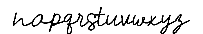 Brown Maple Script Font LOWERCASE