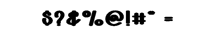 Brown Monster Font OTHER CHARS