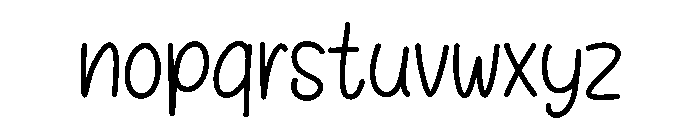 Brown sunrise Font LOWERCASE