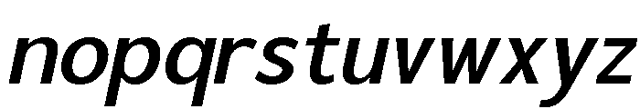 Broxide Italic Font LOWERCASE