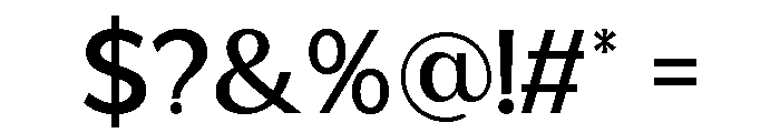 Broxide Regular Font OTHER CHARS