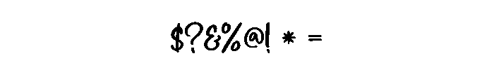 Bruchy Font OTHER CHARS