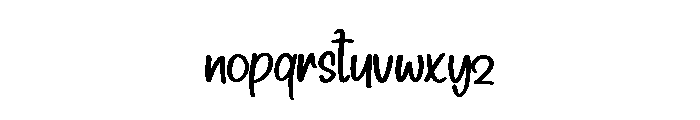 Bruchy Font LOWERCASE
