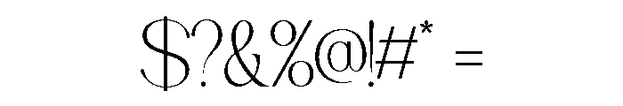 Brumer-Regular Font OTHER CHARS