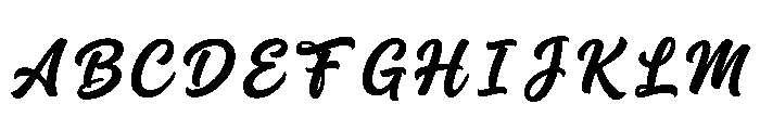 Bruni Regular Font UPPERCASE