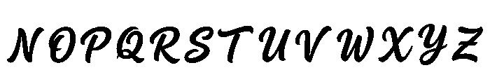 Bruni Regular Font LOWERCASE