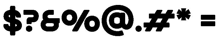 Brunko Regular Font OTHER CHARS
