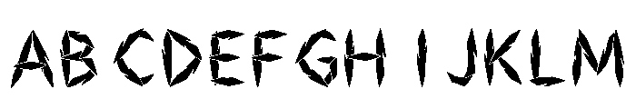 Bruno Regular Font UPPERCASE