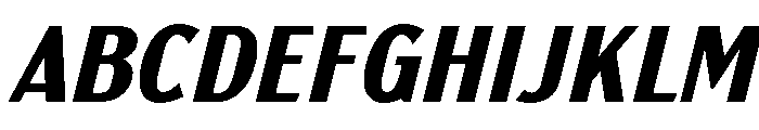 Brunson-Oblique Font UPPERCASE