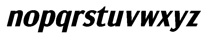 Brunson-Oblique Font LOWERCASE