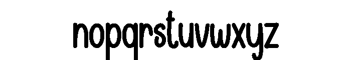 Brusella Font LOWERCASE