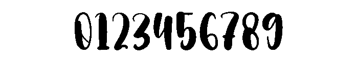 Brush Alphabet Font OTHER CHARS