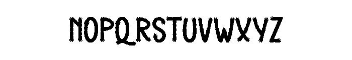 Brush Haunted Font UPPERCASE