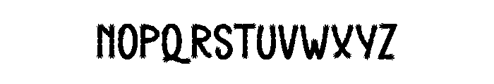 Brush Haunted Font LOWERCASE