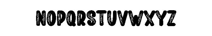 Brush History Font LOWERCASE