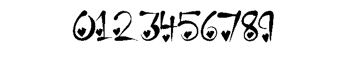 Brush Ink Heart By Sque Regular Font OTHER CHARS