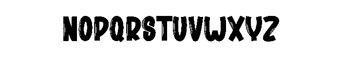 Brush October Font LOWERCASE