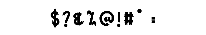 Brush Painting Font OTHER CHARS