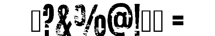 Brush Power Regular Font OTHER CHARS