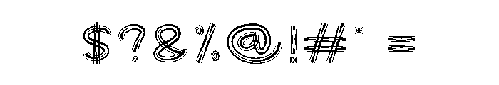 Brush Pumpkin Font OTHER CHARS