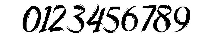 Brush endless Regular Font OTHER CHARS