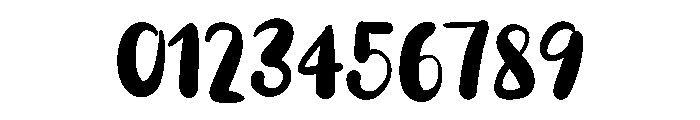 Brush letter Font OTHER CHARS