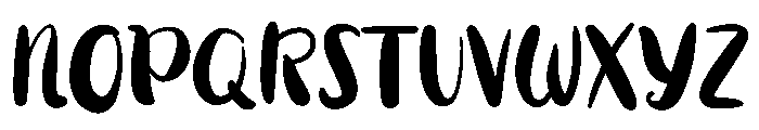 Brush letter Font UPPERCASE