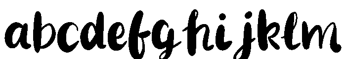 Brush letter FONT