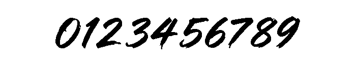 BrushScript Font OTHER CHARS
