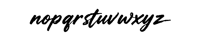 BrushScript Font LOWERCASE