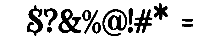 BrushTastic Font OTHER CHARS