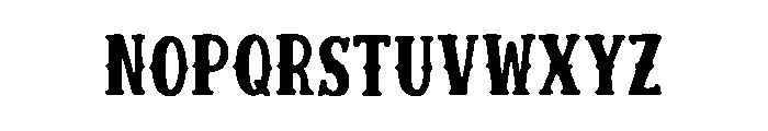 Brushed_Robin Font LOWERCASE