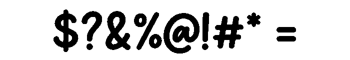 Brushilo Font OTHER CHARS