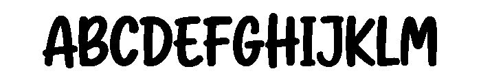 Brushilo Font UPPERCASE