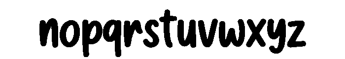 Brushilo Font LOWERCASE
