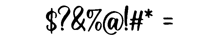 Brushing_Script Font OTHER CHARS