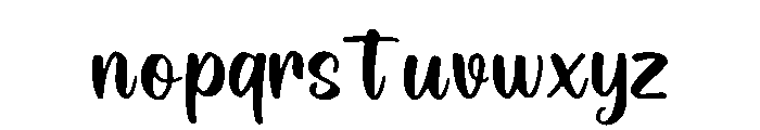 Brushing_Script Font LOWERCASE