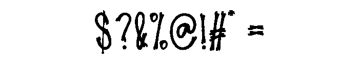 Brushing Valentine Font OTHER CHARS