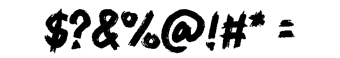 Brushly Font OTHER CHARS