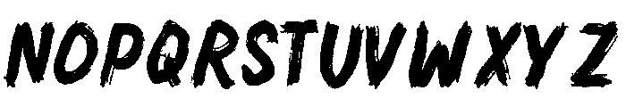 Brushly Font UPPERCASE