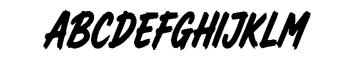 Brushlyn Font UPPERCASE