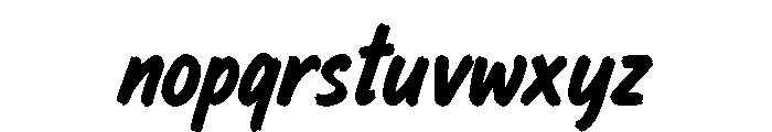 Brushlyn Font LOWERCASE
