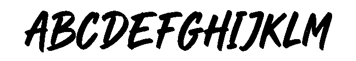 Brushmaker Font UPPERCASE