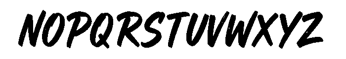 Brushmaker Font UPPERCASE