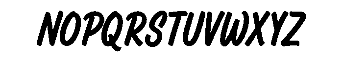 Brushon Font UPPERCASE