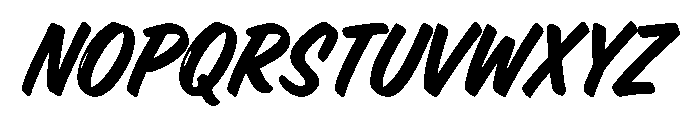Brushora Font UPPERCASE