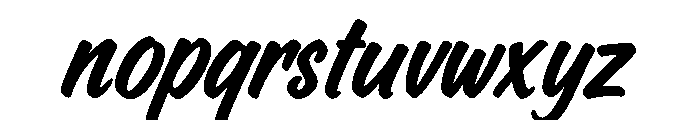 Brushora Font LOWERCASE
