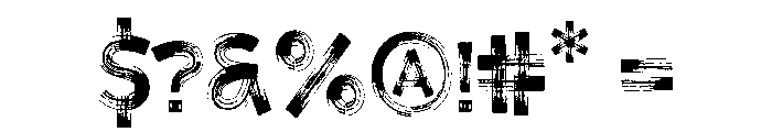 Brushque Regular Font OTHER CHARS