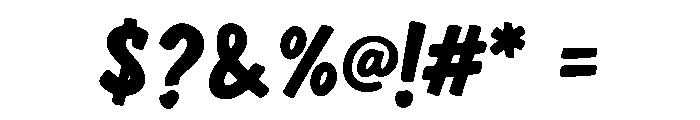 Brushriot Font OTHER CHARS