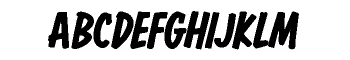 Brushriot Font UPPERCASE